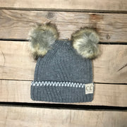 Baby CC Hat with Double Poms