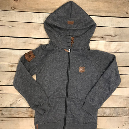 Leather Patch Full Zip