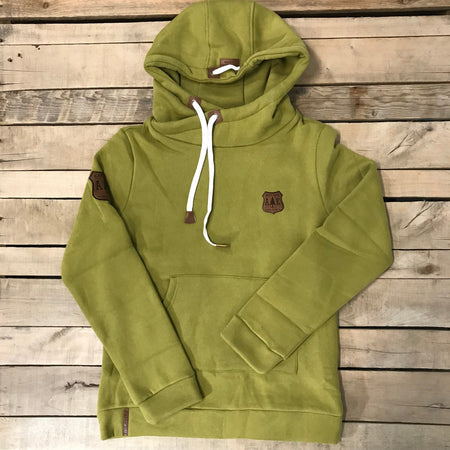 Leather Patch Hoodie - Last Chance!